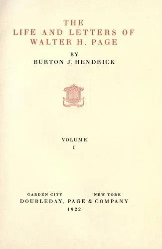 The Life and Letters of Walter H. Page の書影